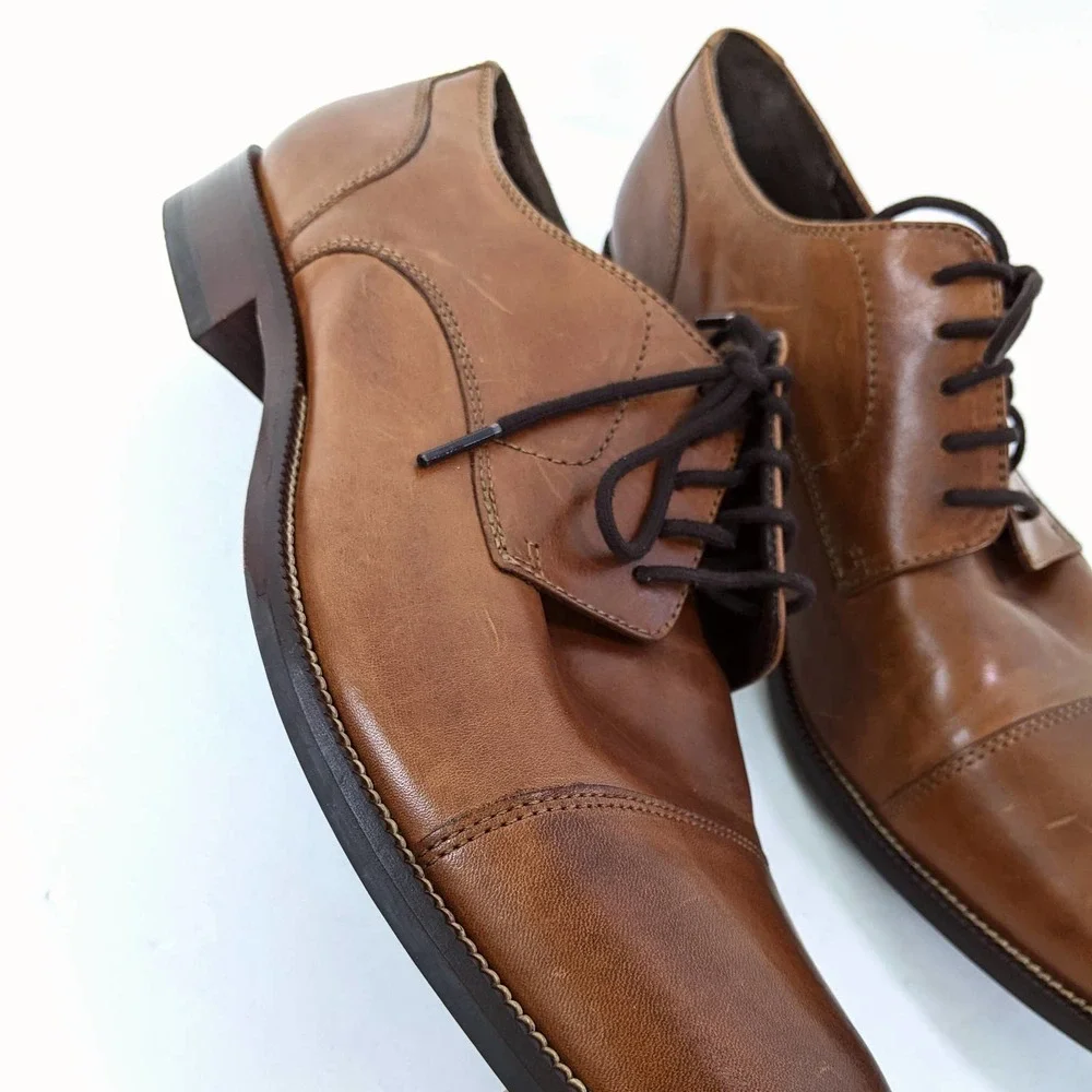 Cole Haan Size 12M Men's Modern Classics Cap Oxford Shoes British Tan